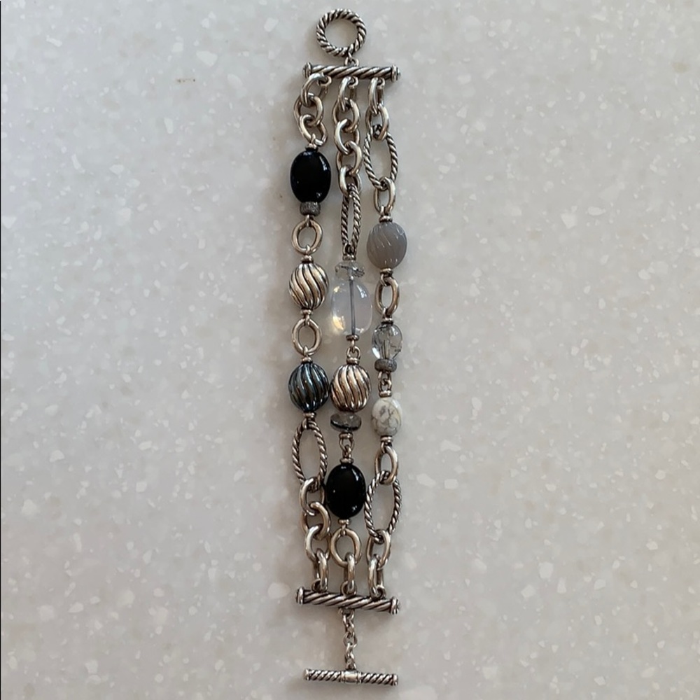 David Yurman triple strand bracelet